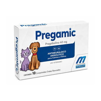 Imagen de Ansiolítico PREGAMIC Pregabalina 40 mg - 10 Comprimidos