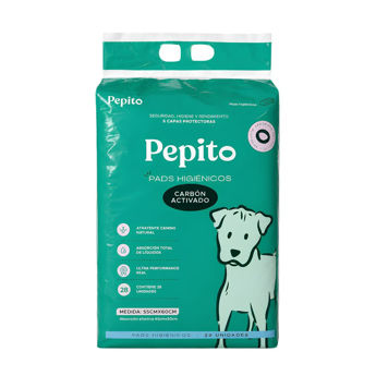 Imagen de Pañales PEPITO Carbón Activado 60 x 55 cm - 28 Unidades