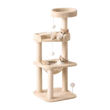 Imagen de Rascador Para Gato Con Cama 3 Niveles Beige