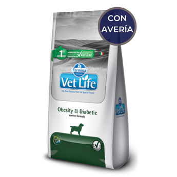 Imagen de Alimento VET LIFE Perro Obesity y Diabetic 10 kg / Con Avería