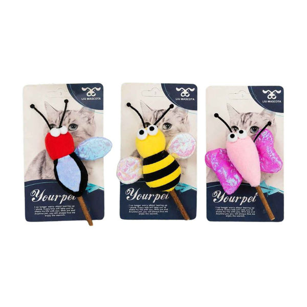 Imagen de Juguete Para Gato LILI MASCOTA Peluche Insectos KP-338
