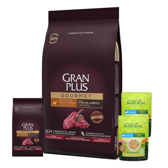Imagen de Alimento GRANPLUS Gourmet Perro Cachorro Raza Mediana y Grande Cordero y Arroz 15 + 1.5 Kg
