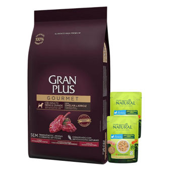 Imagen de Alimento GRANPLUS Gourmet Perro Adulto Raza Mediana y Grande Sabor Cordero y Arroz 16.5 kg + Regalo