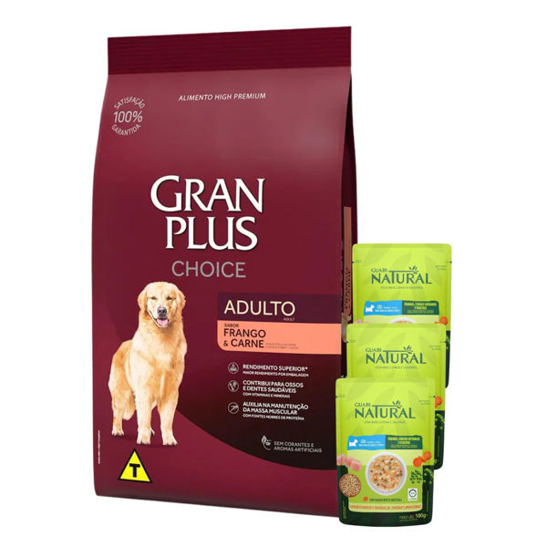 Imagen de Alimento GRANPLUS Choice Perro Adulto Sabor Pollo y Arroz 20 kg + Regalo