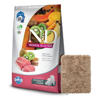 Imagen de Alimento NYD Tropical Cachorro Raza Mediana y Grande Cerdo 12 Kg + Regalo