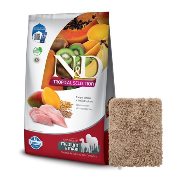 Imagen de Alimento NYD Tropical Perro Adulto Raza Mediana y Grande Pollo 12 Kg + Regalo