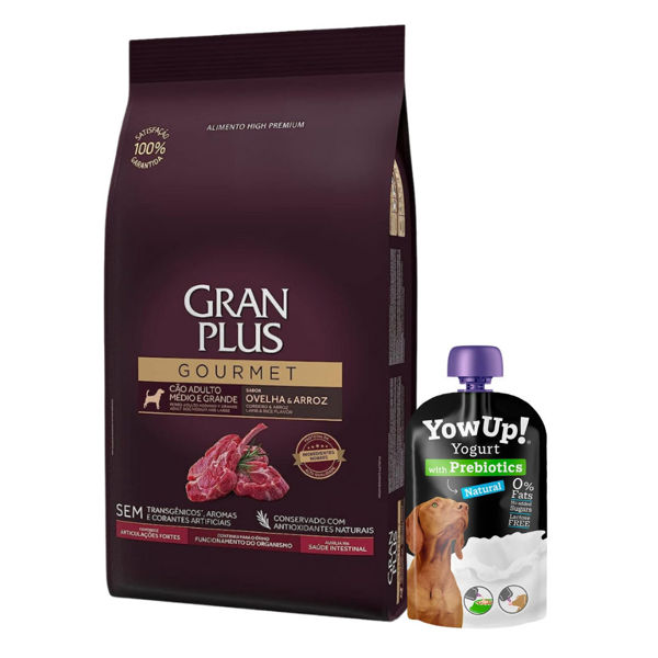 Imagen de Alimento GRANPLUS Perro Adulto Raza Mediana y Grande Sabor Cordero y Arroz 3 kg + Regalo
