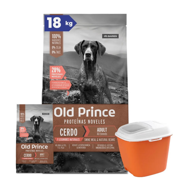 Imagen de Alimento OLD Prince Perro Adulto Cerdo y Legumbres Todas las Razas 15 kg + Regalo
