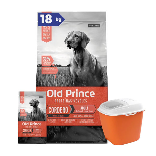 Imagen de Alimento OLD Prince Perro Adulto Cordero Raza Mediana y Grande 15 + 3 kg + Regalo