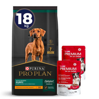 Imagen de Alimento PROPLAN Perro Cachorro Raza Grande 15 + 3 kg + Regalo