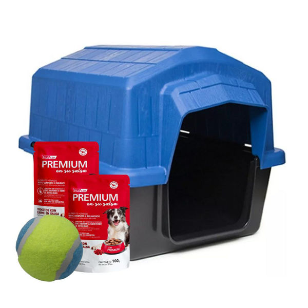 Imagen de Casa Para Perro ALVORADA Nº5 Color Brasil 74x56x54 + Regalo