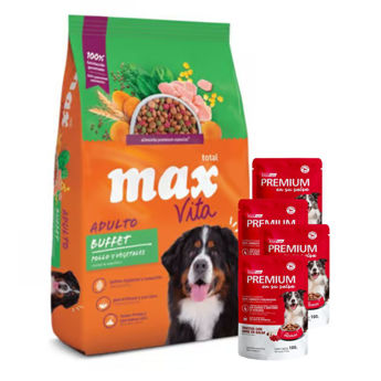 Imagen de Alimento MAX Buffet Vita Perro Adulto 20 kg + 2 kg + Regalo
