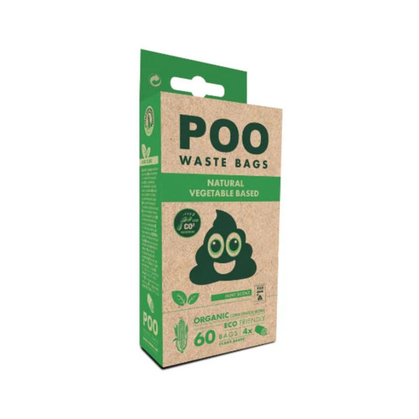 Imagen de Bolsas Para Materia MPETS Poo Biodegradables Aroma Menta - 60 Bolsas
