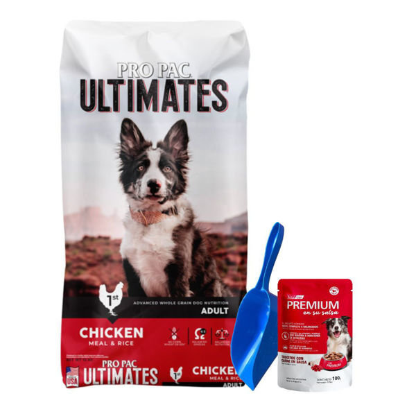 Imagen de Alimento PRO PAC Perro Adulto Pollo y Arroz 18,1 kg + Regalo