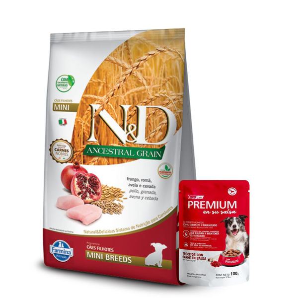 Imagen de Alimento NYD Perro Ancestral Cachorro Mini Raza Pequeña 2,5 kg + Regalo