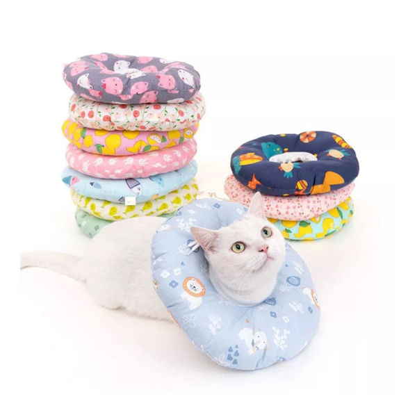 Imagen de Collar Isabelino Para Gato Tela Talle M