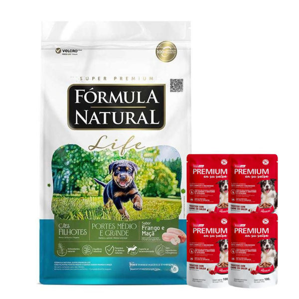 Imagen de Alimento FORMULA NATURAL Life Perro Cachorro Raza Mediana y Grande 15 kg + Regalo