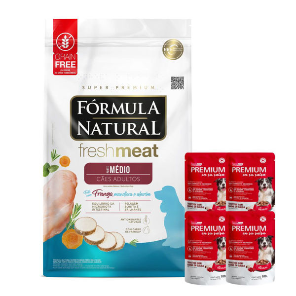 Imagen de Alimento FORMULA NATURAL Perro Fresh Meat Adulto Raza Mediana 12 kg + Regalo