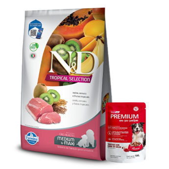 Imagen de Alimento NYD Tropical Perro Cachorro Raza Mediana y Grande 2.5 Kg + Regalo