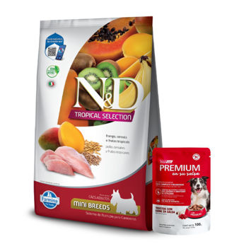 Imagen de Alimento NYD Tropical Perro Adulto Mini Pollo 2.5 Kg + Regalo
