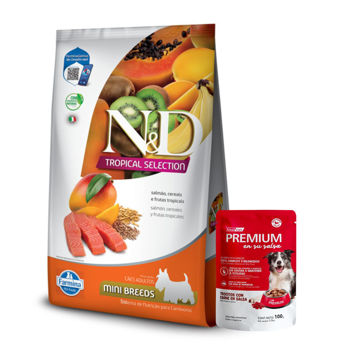 Imagen de Alimento NYD Tropical Perro Adulto Mini Salmón 2.5 Kg + Regalo
