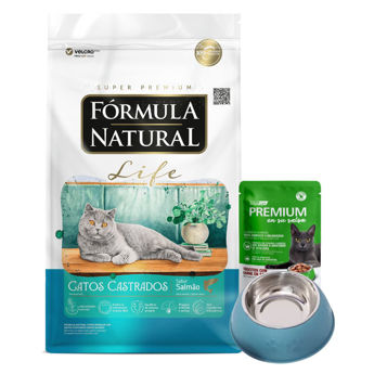 Imagen de Alimento FORMULA NATURAL Life Gato Castrado Salmón 10 kg + Regalo