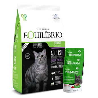 Imagen de Alimento EQUILIBRIO Gato Castrado 7,5 kg + Regalo