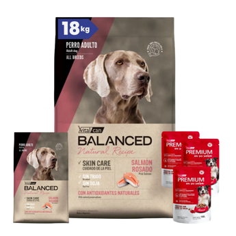 Imagen de Alimento VITALCAN Perro BALANCED Adulto Salmón 15 + 3 Kg + Regalo