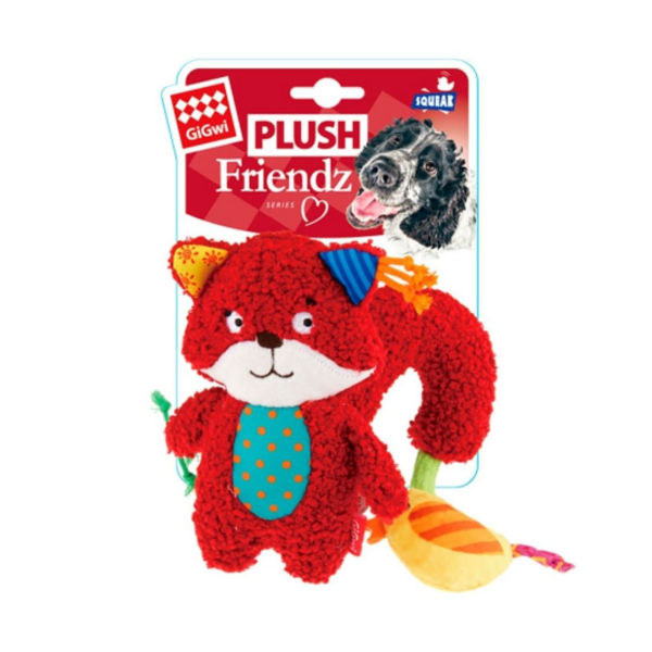 Imagen de Juguete Para Perro GIGWI Peluche Ardilla Con Pájaro