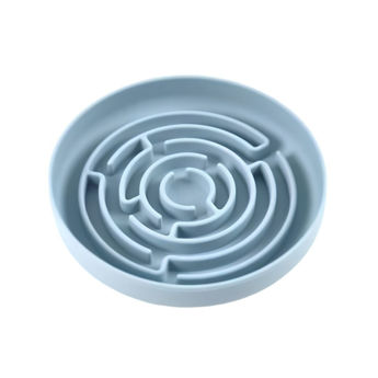 Imagen de Comedero Para Perro PEPITO Bowl Come Lento Laberinto Celeste Suave