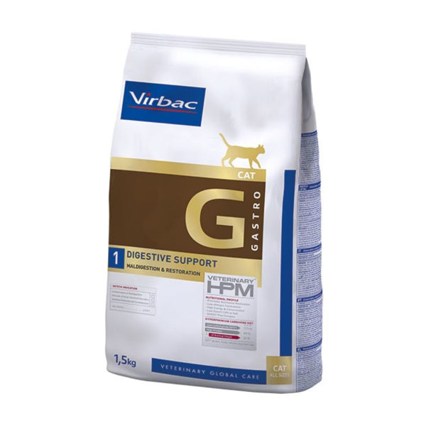 Imagen de Alimento HPM VIRBAC Gato Gastrointestinal 1.5 Kg / Con Avería