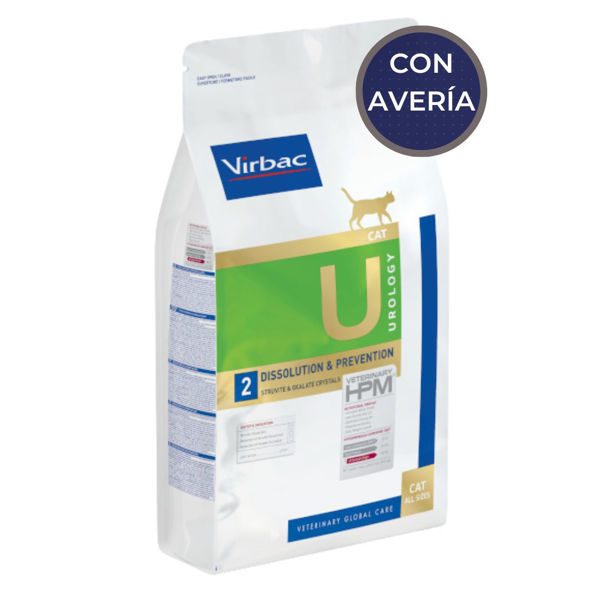 Imagen de Alimento VIRBAC HPM Gato Urology (U2) 1.5 Kg / Con Avería