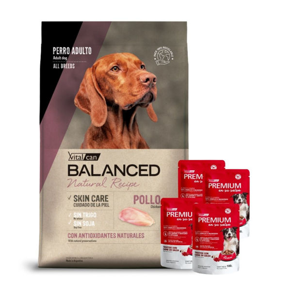 Imagen de Alimento VITALCAN Perro BALANCED Adulto Pollo 15 kg + Regalo