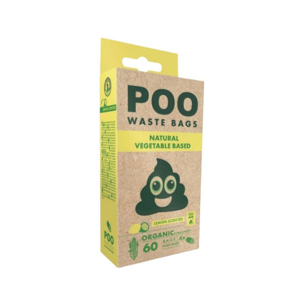 Imagen de Bolsas Para Materia MPETS Poo Biodegradables Aroma Limón - 60 Bolsas