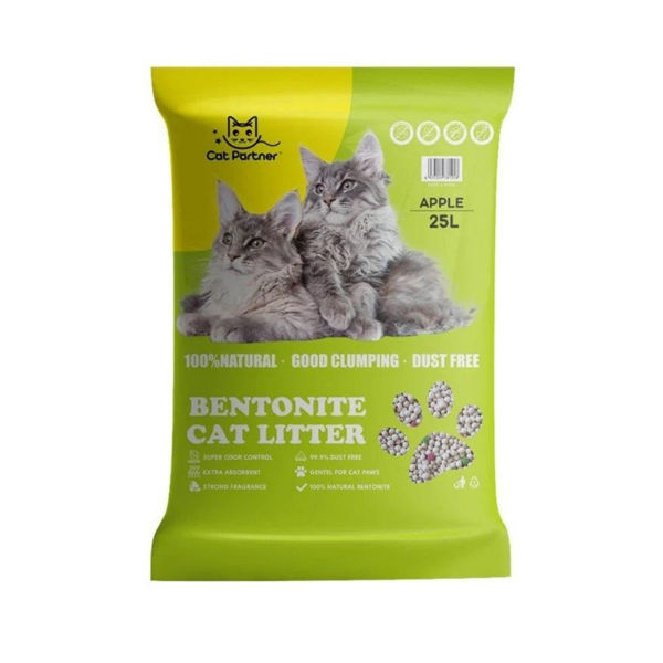 Imagen de Arena Sanitaria PARTNER Aglomerante Aroma Manzana 25 lts