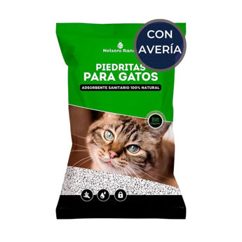 Imagen de Piedra Sanitaria Para Gatos NELSONI RANCH - Piedra blanca 2 kg / Con Avería