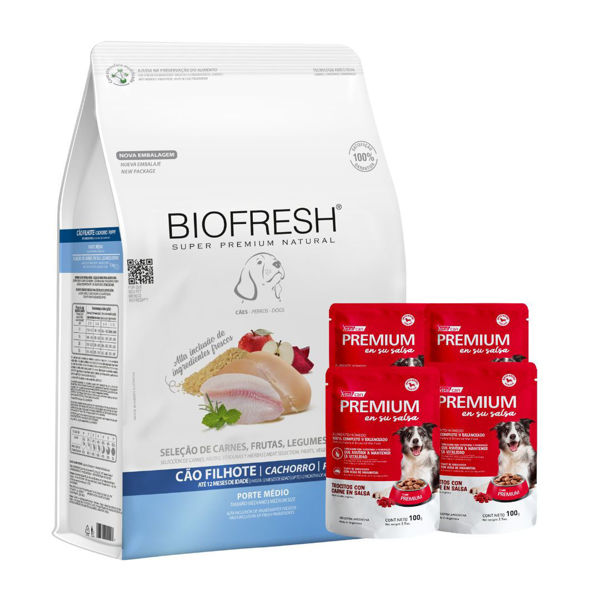 Imagen de Alimento BIOFRESH Perro Cachorro Raza Mediana 10 kg + Regalo