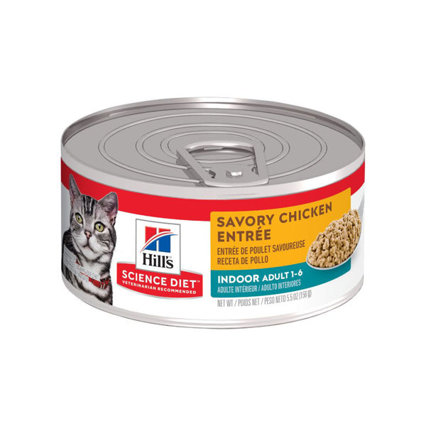 Imagen de Alimento Húmedo Lata Paté HILLS Para Gato Indoor 156 grs