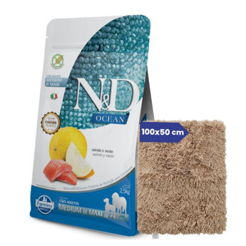 Imagen de Alimento NYD Perro Ocean Adulto Raza Mediana y Grande Sabor Salmón 10,1 kg + Regalo