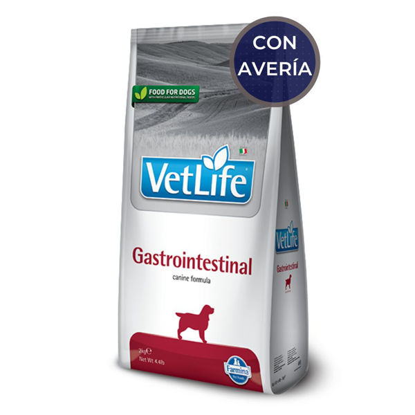 Imagen de Alimento VET LIFE Perro Gastro-Intestinal 2 kg / Con Avería