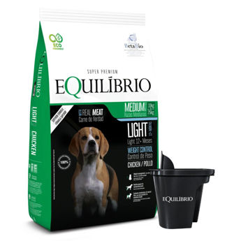 Imagen de Alimento EQUILIBRIO Perro Light Raza Mediana 15 kg + Regalo - Combo 3