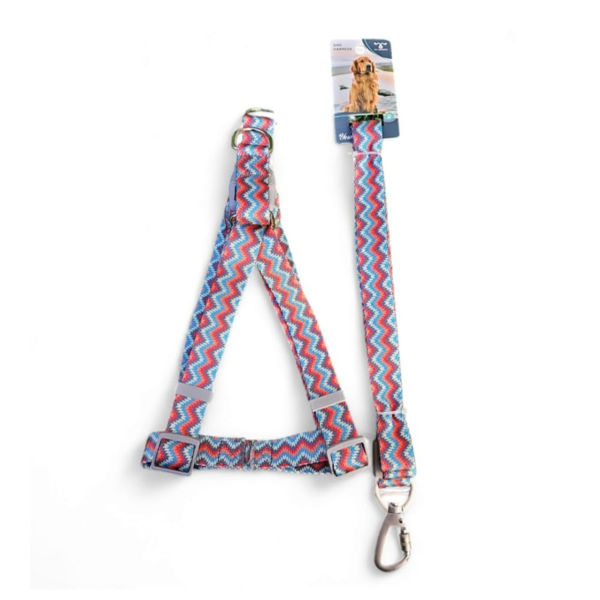 Imagen de Arnés Para Perro LILI MASCOTA Zigzag Con Correa Grande